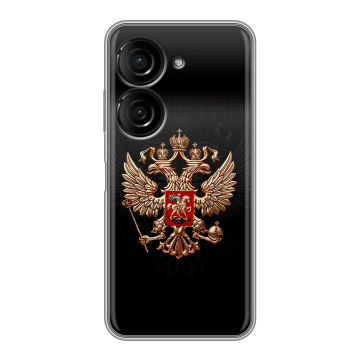 Силиконовый чехол на ASUS ZenFone 10 с принтом Герб России Силиконовый чехол на ASUS ZenFone 10 с принтом Герб России