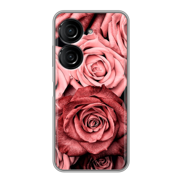 Силиконовый чехол на ASUS ZenFone 10 с принтом Цветы розы Силиконовый чехол на ASUS ZenFone 10 с принтом Цветы розы