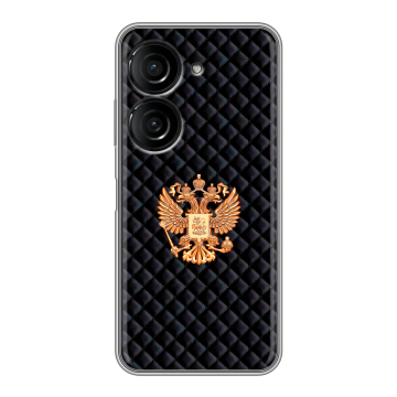 Силиконовый чехол на ASUS ZenFone 10 с принтом Герб России принт