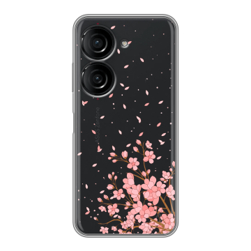 Силиконовый чехол на ASUS ZenFone 10 с принтом Ветка сакуры