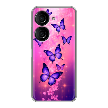 Силиконовый чехол на ASUS ZenFone 10 с принтом Бабочки
