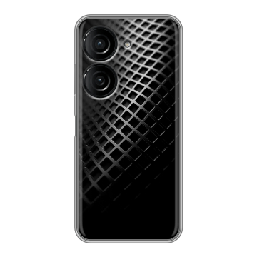 Силиконовый чехол на ASUS ZenFone 10 с принтом Текстура металла