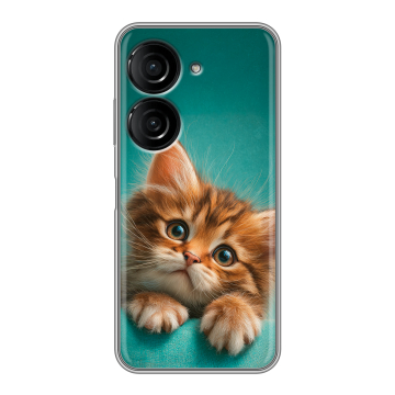Силиконовый чехол на ASUS ZenFone 10 с принтом котенок