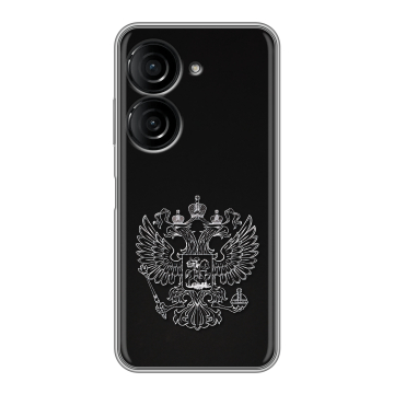 Силиконовый чехол на ASUS ZenFone 10 с принтом Герб России