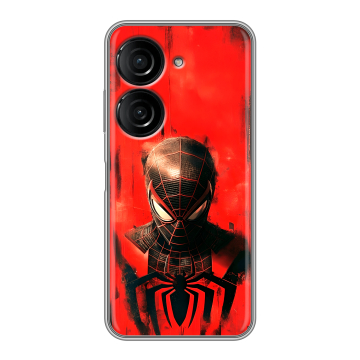 Силиконовый чехол на ASUS ZenFone 10 с принтом человек паук spiderman