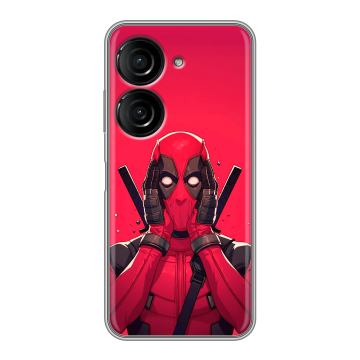 Силиконовый чехол на ASUS ZenFone 10 с принтом Дедпул Deadpool