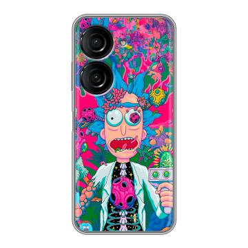 Силиконовый чехол на ASUS ZenFone 10 с принтом Рик и Морти Rick Morty