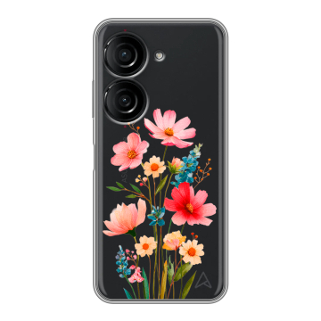 Силиконовый чехол на ASUS ZenFone 10 с принтом Цветы Силиконовый чехол на ASUS ZenFone 10 с принтом Цветы