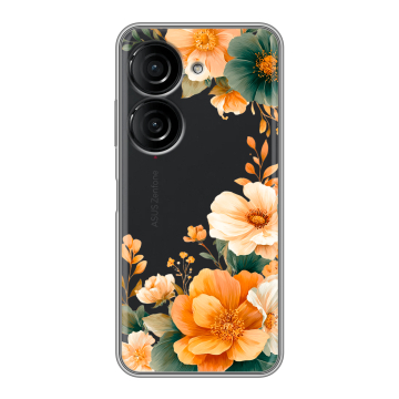 Силиконовый чехол на ASUS ZenFone 10 с принтом Цветы принт Силиконовый чехол на ASUS ZenFone 10 с принтом Цветы принт