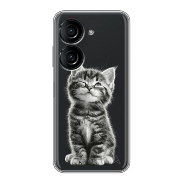 Силиконовый чехол на ASUS ZenFone 10 с принтом Котенок