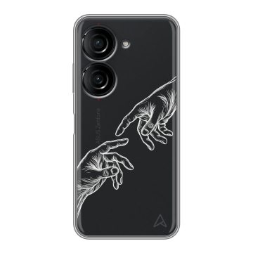 Силиконовый чехол на ASUS ZenFone 10 с принтом Сотворение мира Силиконовый чехол на ASUS ZenFone 10 с принтом Сотворение мира