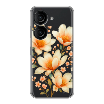 Силиконовый чехол на ASUS ZenFone 10 с принтом Цветы Силиконовый чехол на ASUS ZenFone 10 с принтом Цветы