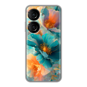 Силиконовый чехол на ASUS ZenFone 10 с принтом Цветы Силиконовый чехол на ASUS ZenFone 10 с принтом Цветы