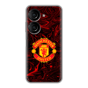Силиконовый чехол на ASUS ZenFone 10 с принтом Manchester United