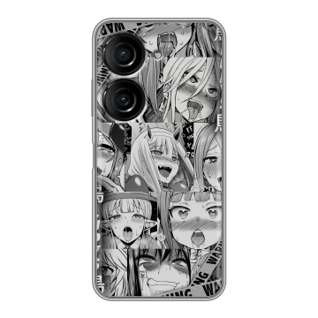 Силиконовый чехол на ASUS ZenFone 10 с принтом Ahegao Ахегао Аниме
