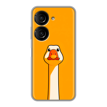 Силиконовый чехол на ASUS ZenFone 10 с принтом Смешная утка