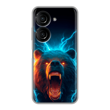 Силиконовый чехол на ASUS ZenFone 10 с принтом Медведь