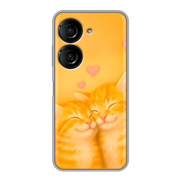 Силиконовый чехол на ASUS ZenFone 10 с принтом Милые котята