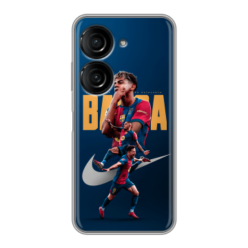 Силиконовый чехол на ASUS ZenFone 10 с принтом Барселона Barca Yamal 
