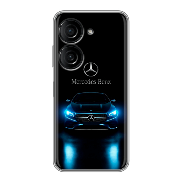 Силиконовый чехол на ASUS ZenFone 10 с принтом Mercedes Мерседес