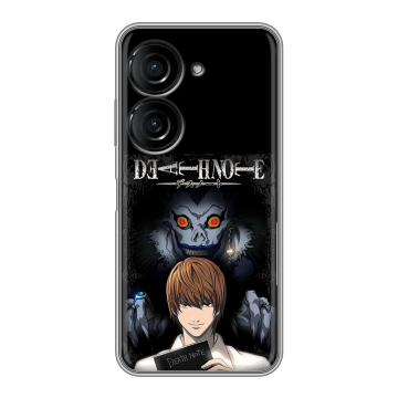 Силиконовый чехол на ASUS ZenFone 10 с принтом Death note Тетрадь смерти