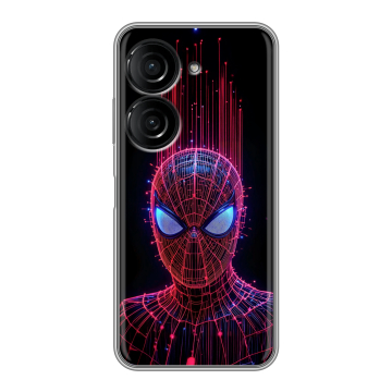 Силиконовый чехол на ASUS ZenFone 10 с принтом Spiderman Человек паук
