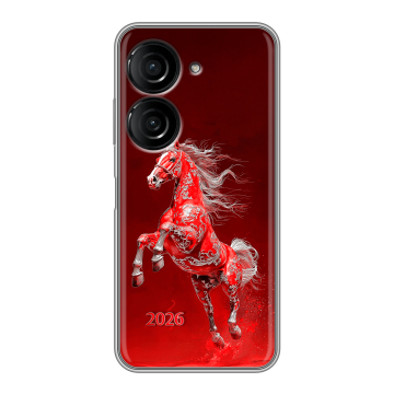 Силиконовый чехол на ASUS ZenFone 10 с принтом Новый год