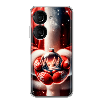 Силиконовый чехол на ASUS ZenFone 10 с принтом Новый год