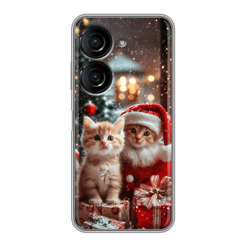 Силиконовый чехол на ASUS ZenFone 10 с принтом Новый год