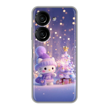 Силиконовый чехол на ASUS ZenFone 10 с принтом Новый год