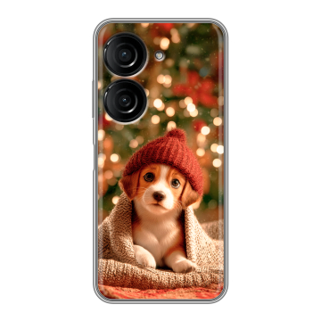 Силиконовый чехол на ASUS ZenFone 10 с принтом Новый год