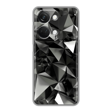 Силиконовый чехол на OnePlus Nord 3 с принтом Черные кристаллы Силиконовый чехол на OnePlus Nord 3 с принтом Черные кристаллы