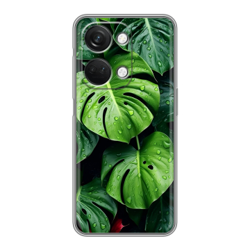Силиконовый чехол на OnePlus Nord 3 с принтом Листья Силиконовый чехол на OnePlus Nord 3 с принтом Листья