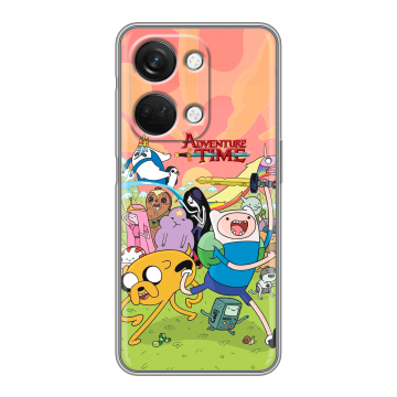 Силиконовый чехол на OnePlus Nord 3 с принтом Adventure time Время приключений