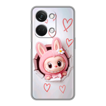 Силиконовый чехол на OnePlus Nord 3 с принтом Labubu Лабубу Силиконовый чехол на OnePlus Nord 3 с принтом Labubu Лабубу