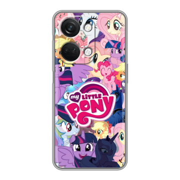 Силиконовый чехол на OnePlus Nord 3 с принтом My little pony Дружба чудо