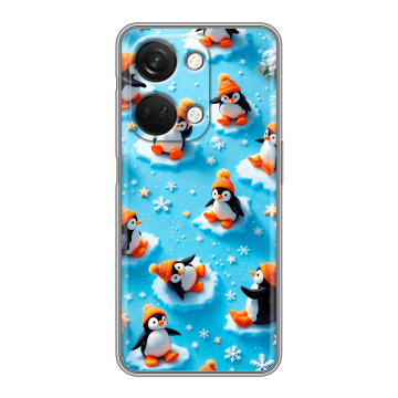 Силиконовый чехол на OnePlus Nord 3 с принтом Новый год