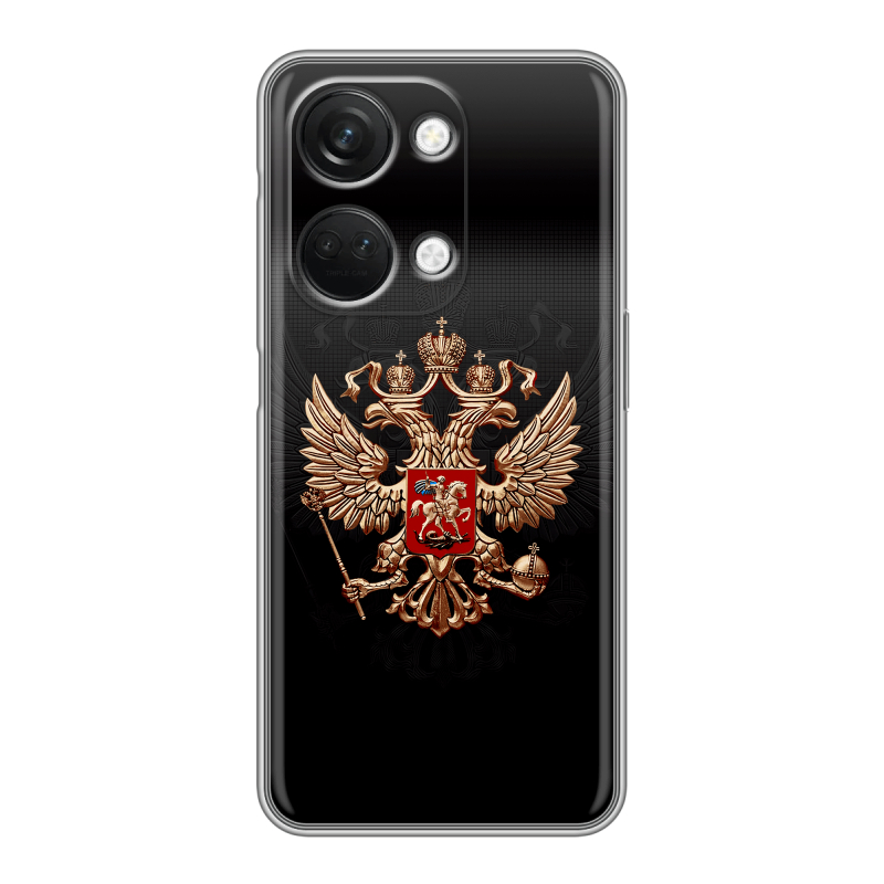 Силиконовый чехол на OnePlus Nord 3 с принтом Герб России Силиконовый чехол на OnePlus Nord 3 с принтом Герб России
