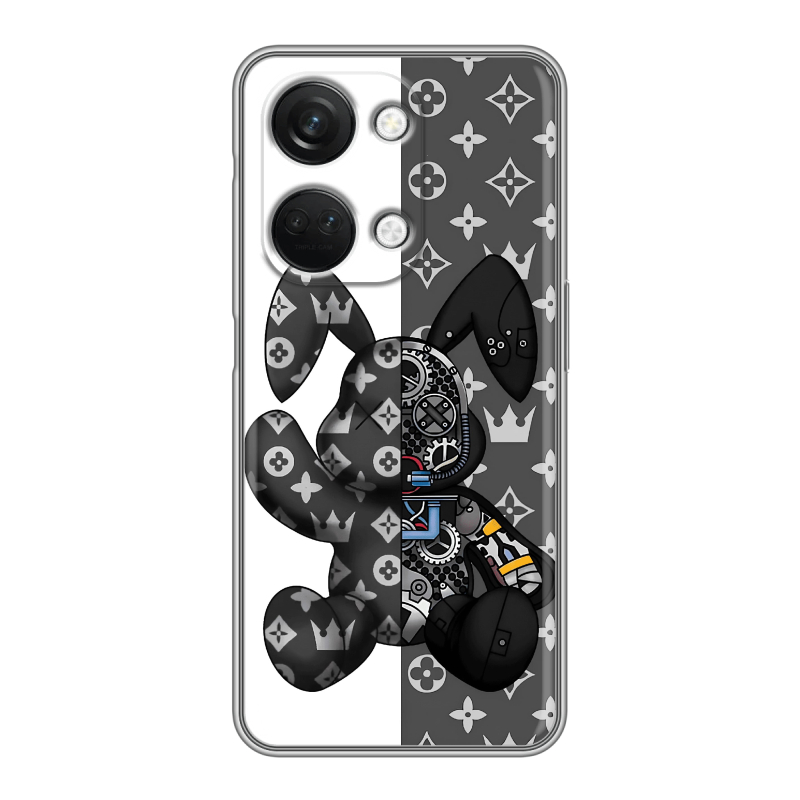 Силиконовый чехол на OnePlus Nord 3 с принтом Луи робот Силиконовый чехол на OnePlus Nord 3 с принтом Луи робот