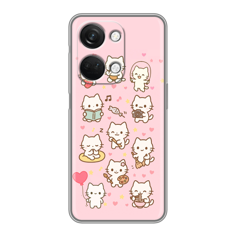 Силиконовый чехол на OnePlus Nord 3 с принтом Hello Kitty Хелоу Кити Силиконовый чехол на OnePlus Nord 3 с принтом Hello Kitty Хелоу Кити