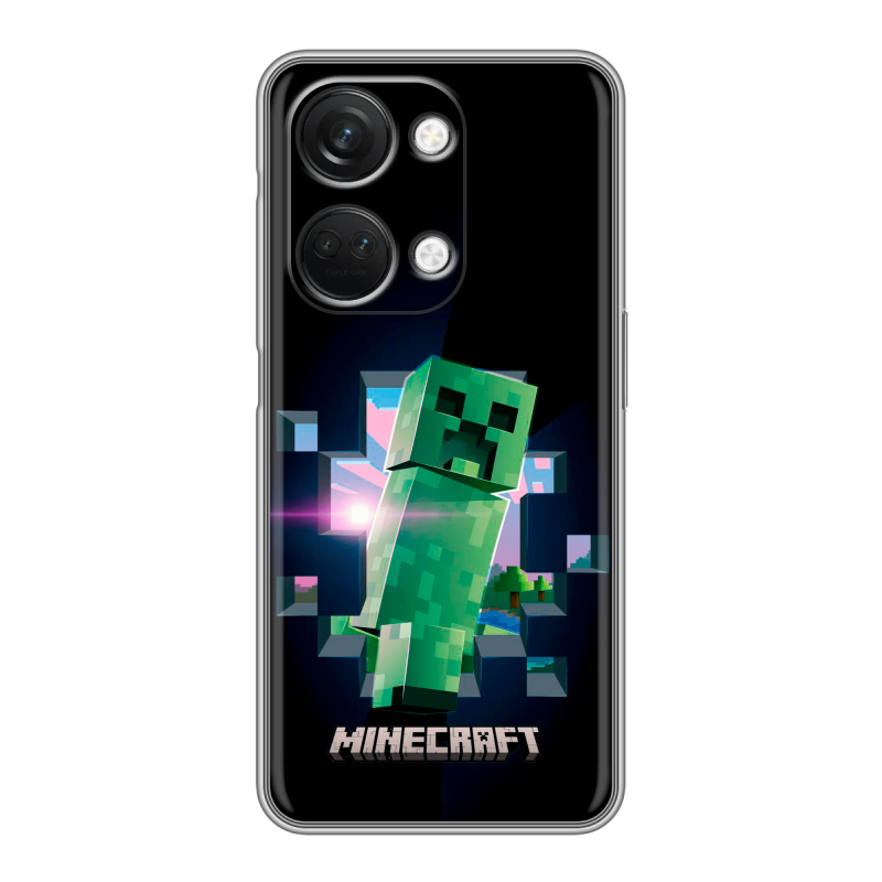 Силиконовый чехол на OnePlus Nord 3 с принтом Майнкрафт Minecraft Силиконовый чехол на OnePlus Nord 3 с принтом Майнкрафт Minecraft