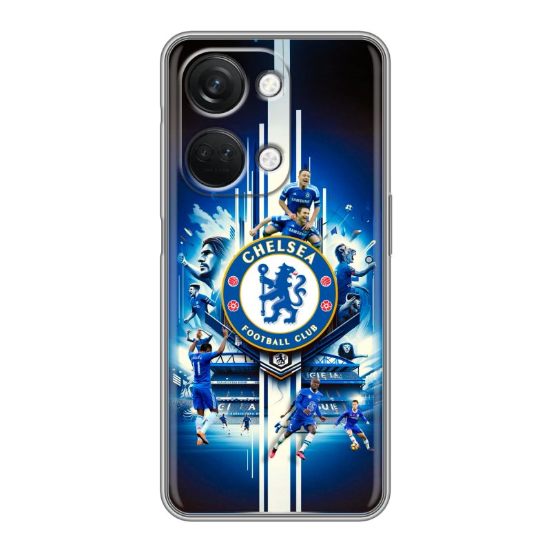 Силиконовый чехол на OnePlus Nord 3 с принтом Chelsea Челси Силиконовый чехол на OnePlus Nord 3 с принтом Chelsea Челси