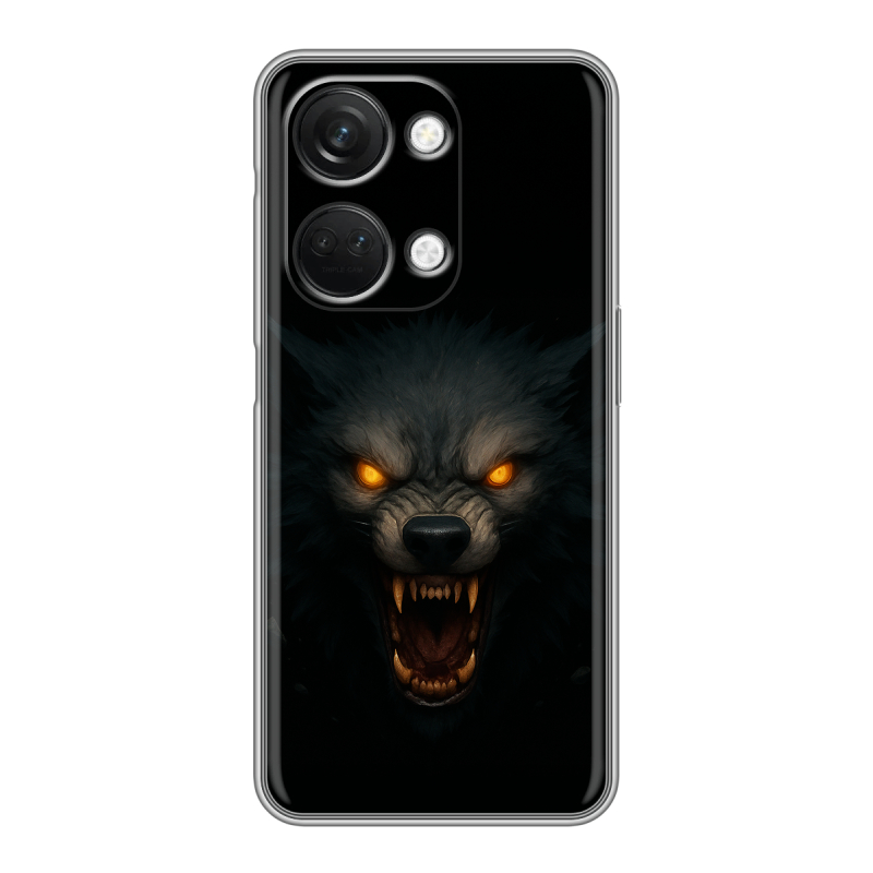 Силиконовый чехол на OnePlus Nord 3 с принтом Волк Силиконовый чехол на OnePlus Nord 3 с принтом Волк