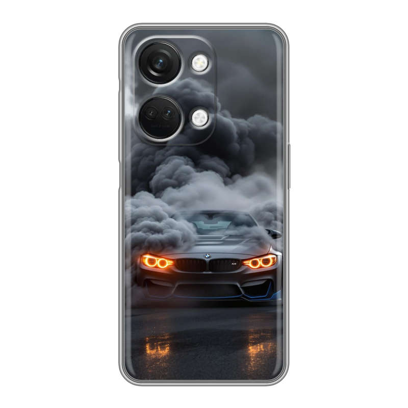 Силиконовый чехол на OnePlus Nord 3 с принтом BMW БМВ Силиконовый чехол на OnePlus Nord 3 с принтом BMW БМВ