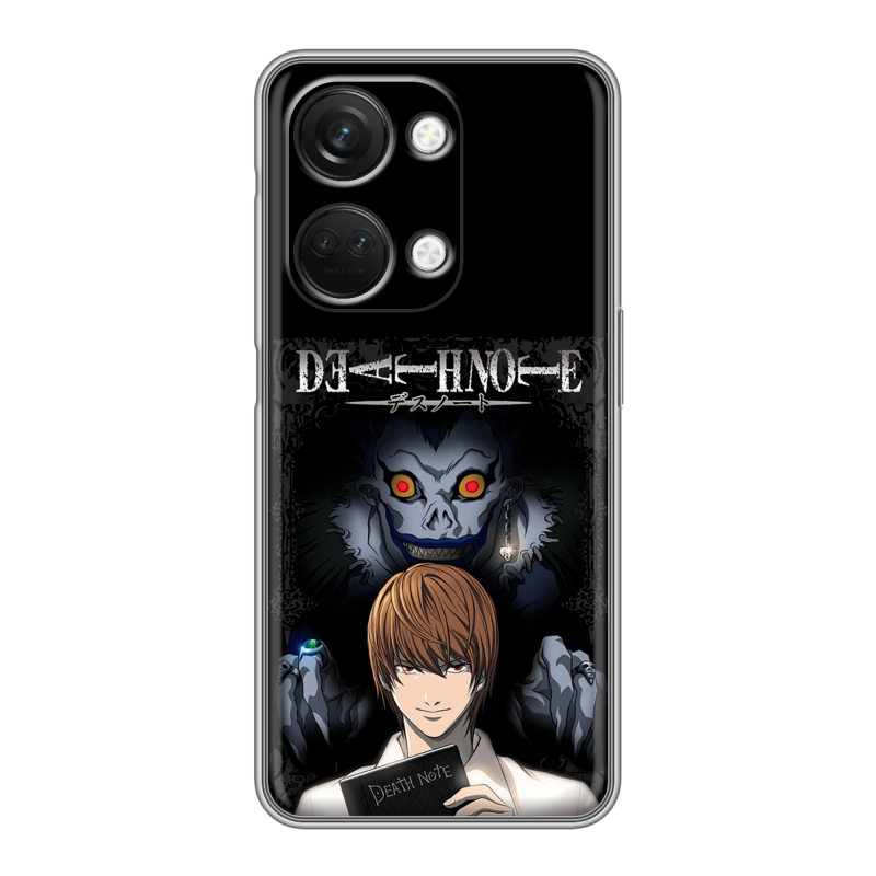 Силиконовый чехол на OnePlus Nord 3 с принтом Death note Тетрадь смерти Силиконовый чехол на OnePlus Nord 3 с принтом Death note Тетрадь смерти