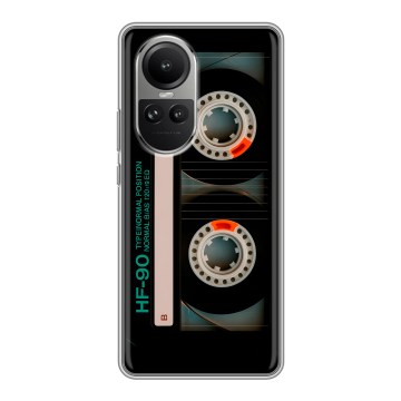 Силиконовый чехол на OPPO Reno 10 Pro с принтом Кассета