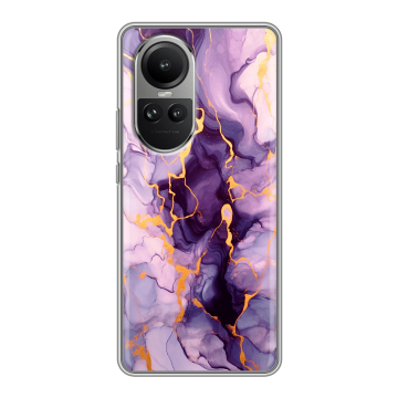 Силиконовый чехол на OPPO Reno 10 Pro с принтом Мрамор
