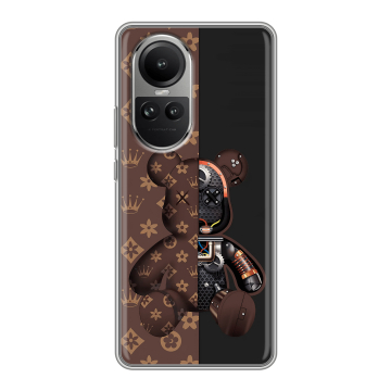 Силиконовый чехол на OPPO Reno 10 Pro с принтом Луи робот