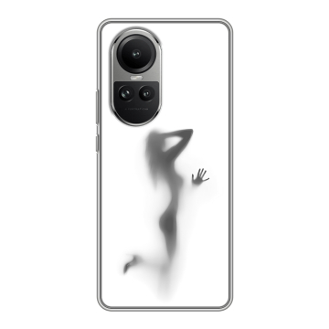 Силиконовый чехол на OPPO Reno 10 Pro с принтом Силуэт