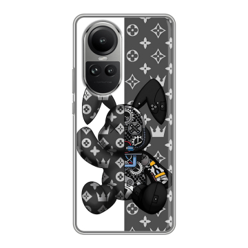 Силиконовый чехол на OPPO Reno 10 Pro с принтом Луи робот